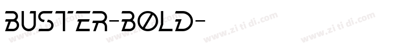 Buster-Bold字体转换