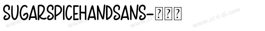 SugarSpiceHandSans字体转换