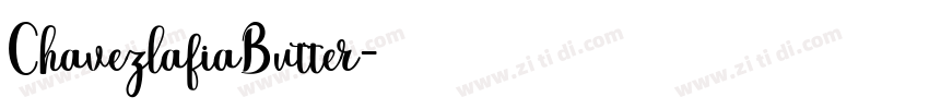 ChavezlafiaButter字体转换