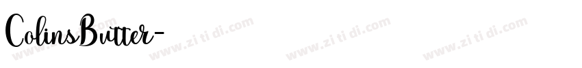 ColinsButter字体转换