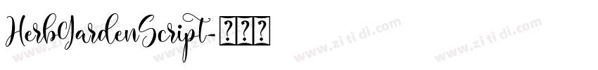 HerbGardenScript字体转换