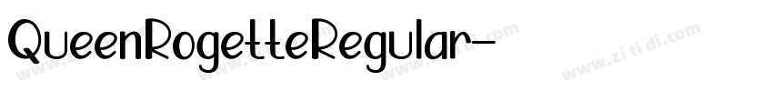QueenRogetteRegular字体转换