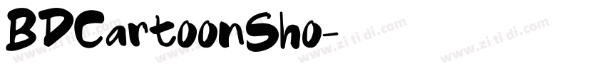 BDCartoonSho字体转换