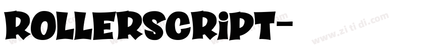 Rollerscript字体转换