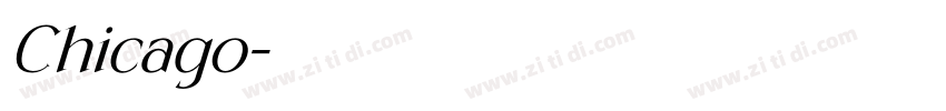 Chicago字体转换