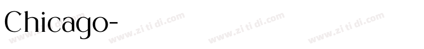 Chicago字体转换