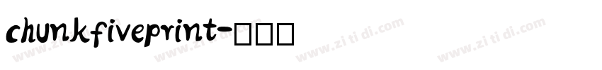chunkfiveprint字体转换