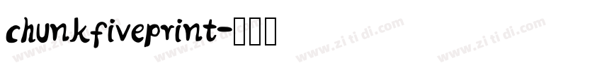 chunkfiveprint字体转换