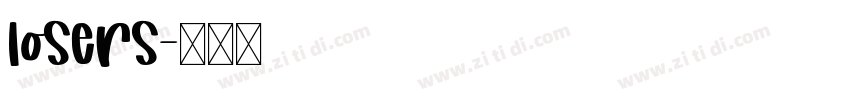 losers字体转换