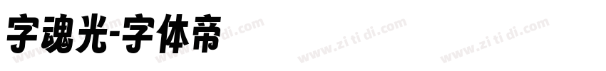 字魂光字体转换