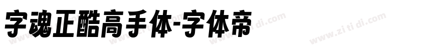 字魂正酷高手体字体转换