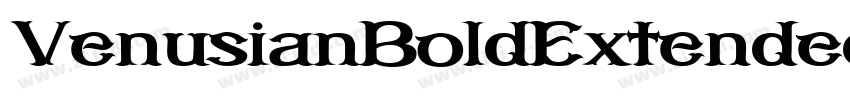 VenusianBoldExtended字体转换