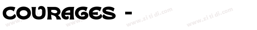 courages字体字体转换