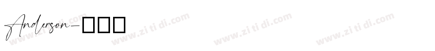 Anderson字体转换