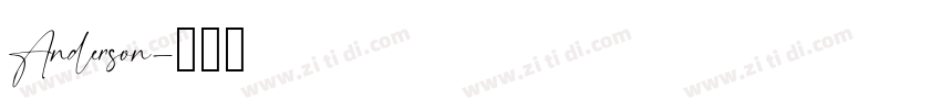 Anderson字体转换
