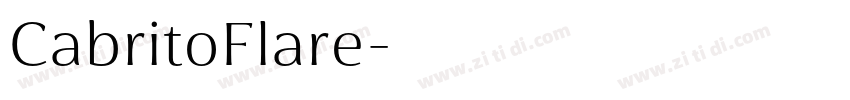 CabritoFlare字体转换