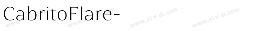 CabritoFlare字体转换