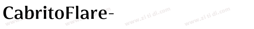 CabritoFlare字体转换