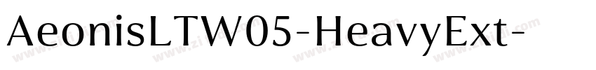 AeonisLTW05-HeavyExt字体转换