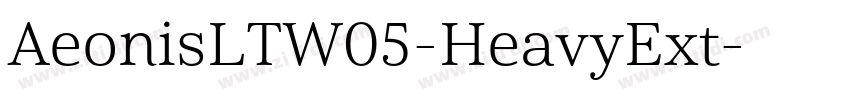AeonisLTW05-HeavyExt字体转换