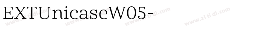 EXTUnicaseW05字体转换