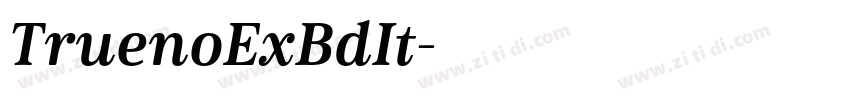 TruenoExBdIt字体转换