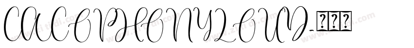 CACOPHONYLOUD字体转换