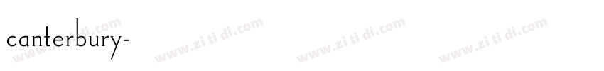 canterbury字体转换