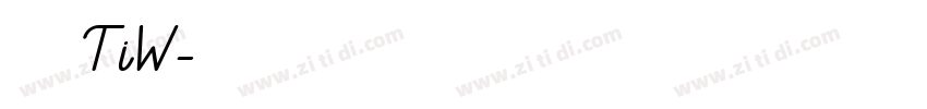 迪升英雄TiW字体转换