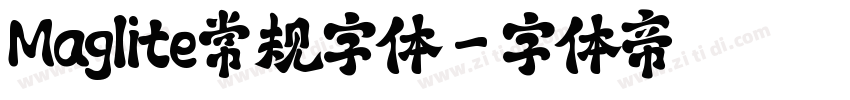 Maglite常规字体字体转换