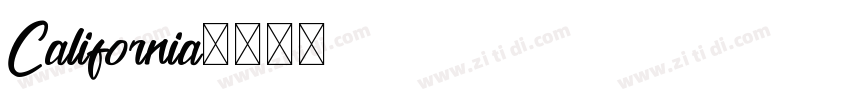 California字体转换
