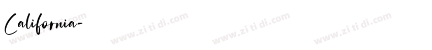 California字体转换