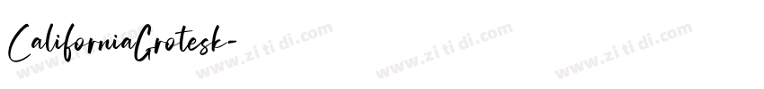 CaliforniaGrotesk字体转换