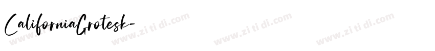 CaliforniaGrotesk字体转换