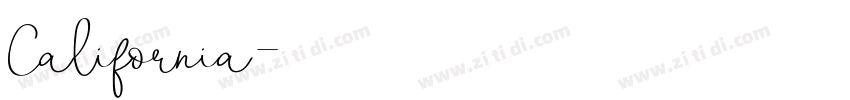 California字体转换