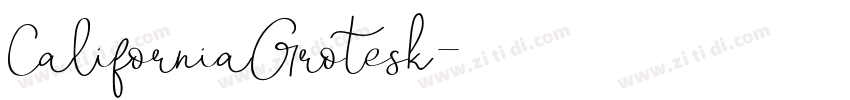 CaliforniaGrotesk字体转换