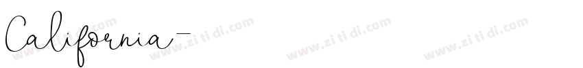 California字体转换