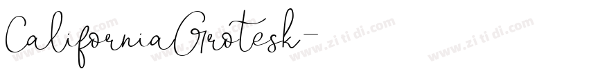 CaliforniaGrotesk字体转换