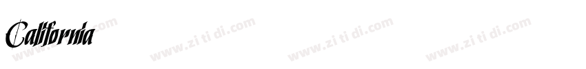 California字体转换