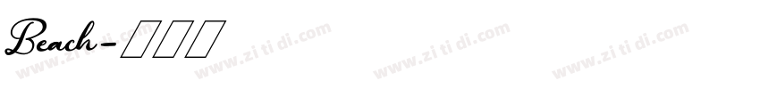 Beach字体转换