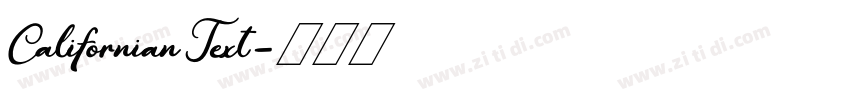 CalifornianText字体转换