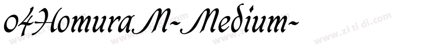 04HomuraM-Medium字体转换