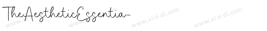 TheAestheticEssentia字体转换