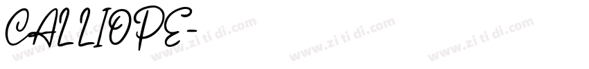 CALLIOPE字体转换