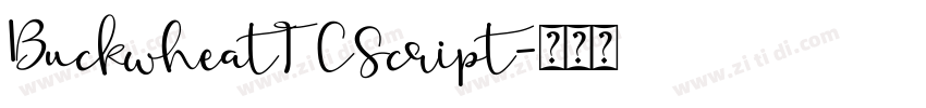 BuckwheatTCScript字体转换