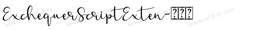 ExchequerScriptExten字体转换