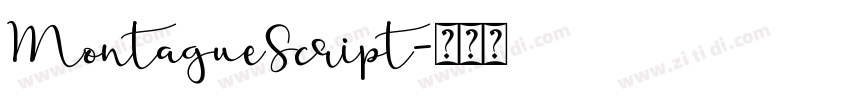 MontagueScript字体转换