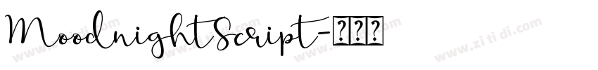 MoodnightScript字体转换