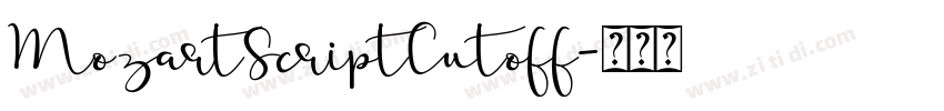 MozartScriptCutoff字体转换