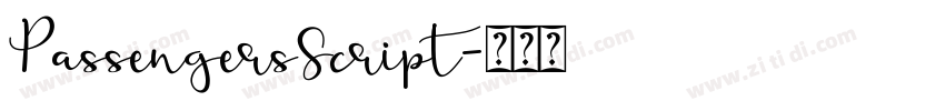 PassengersScript字体转换